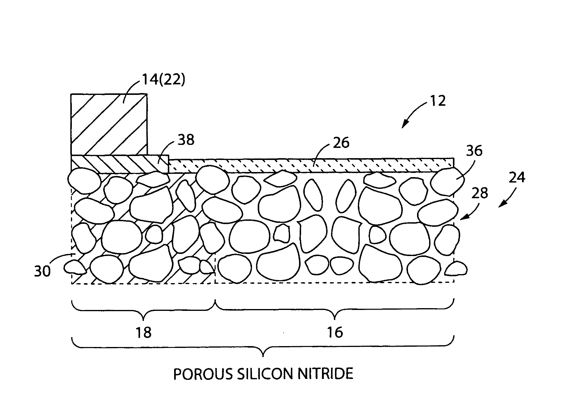 Composite ceramic body, method of manufacturing the same and ceramic filter assembly