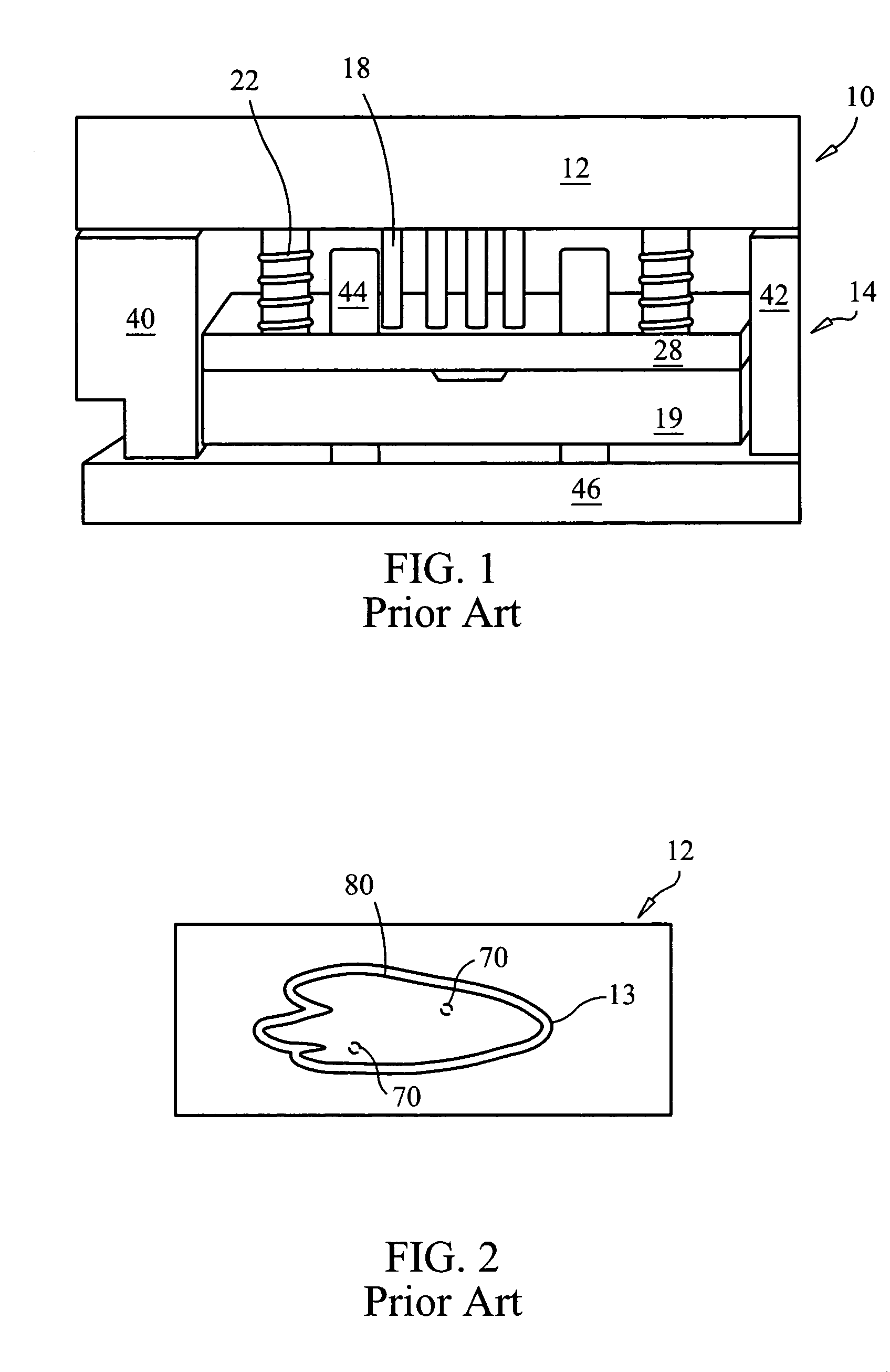 Tool having an ejection assembly, a method for making such a tool, and a method for ejecting a formed object from a tool