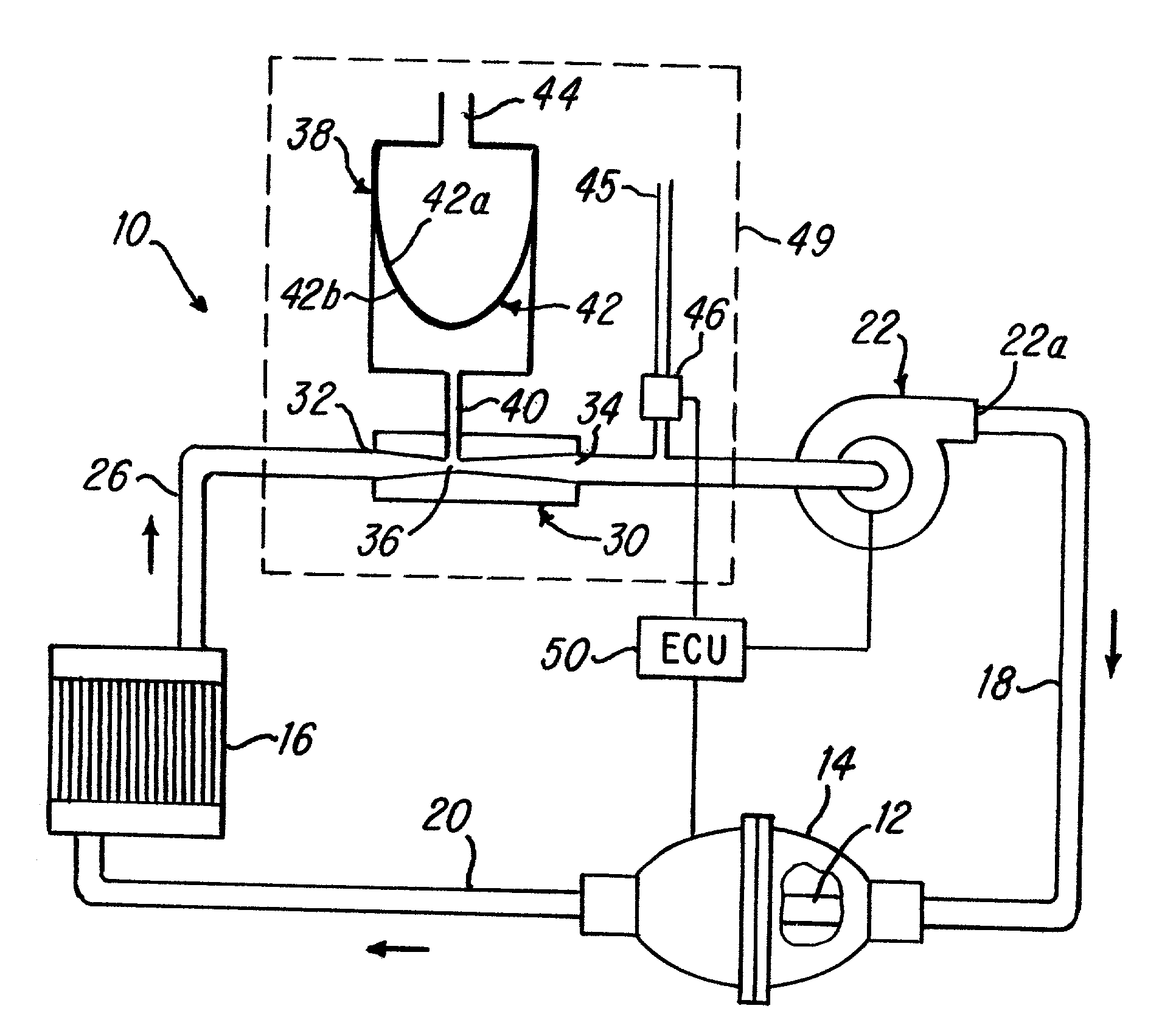 Method and system for cooling heat-generating component in a closed-loop system