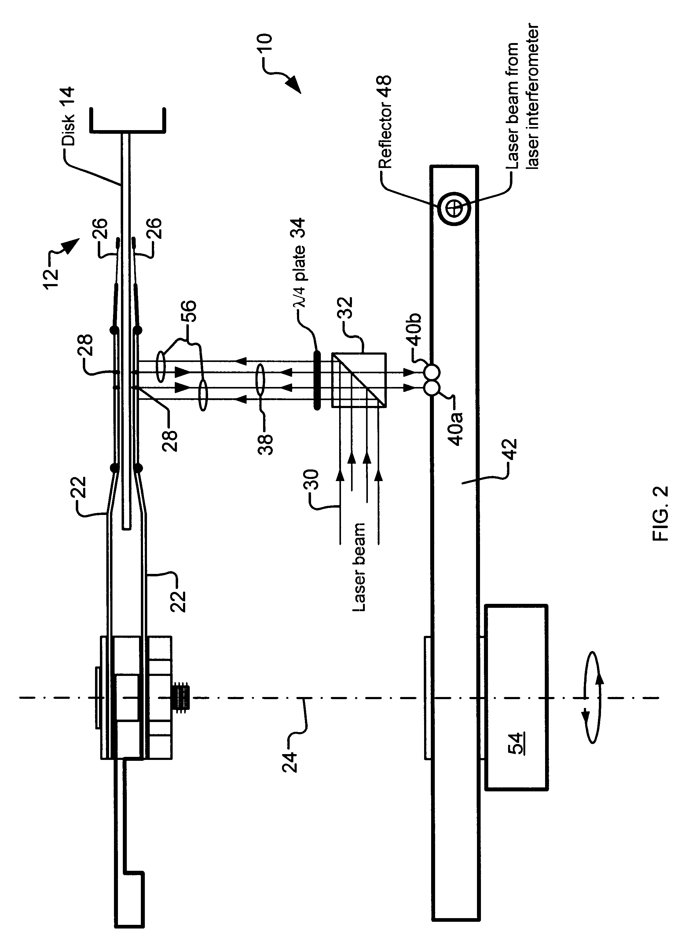 Non-contact servo track writing apparatus and method