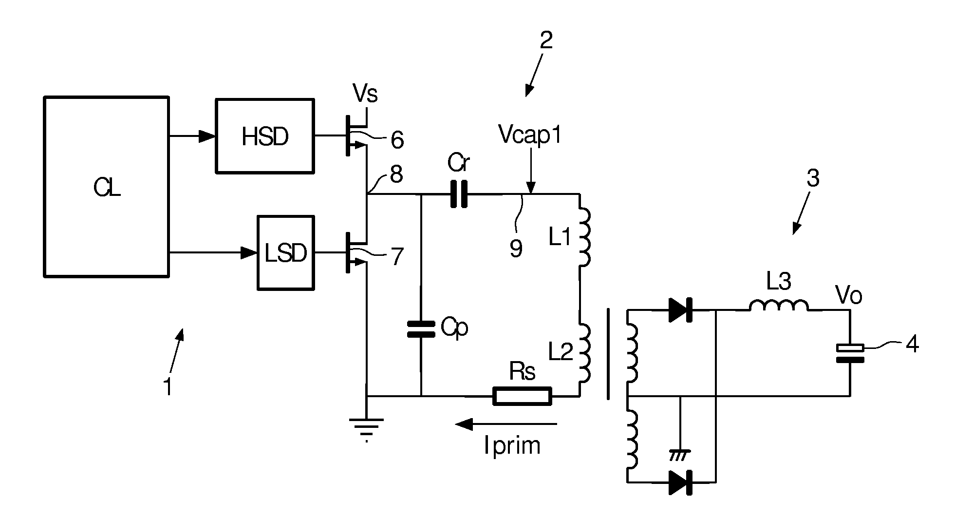 Control of a resonant converter