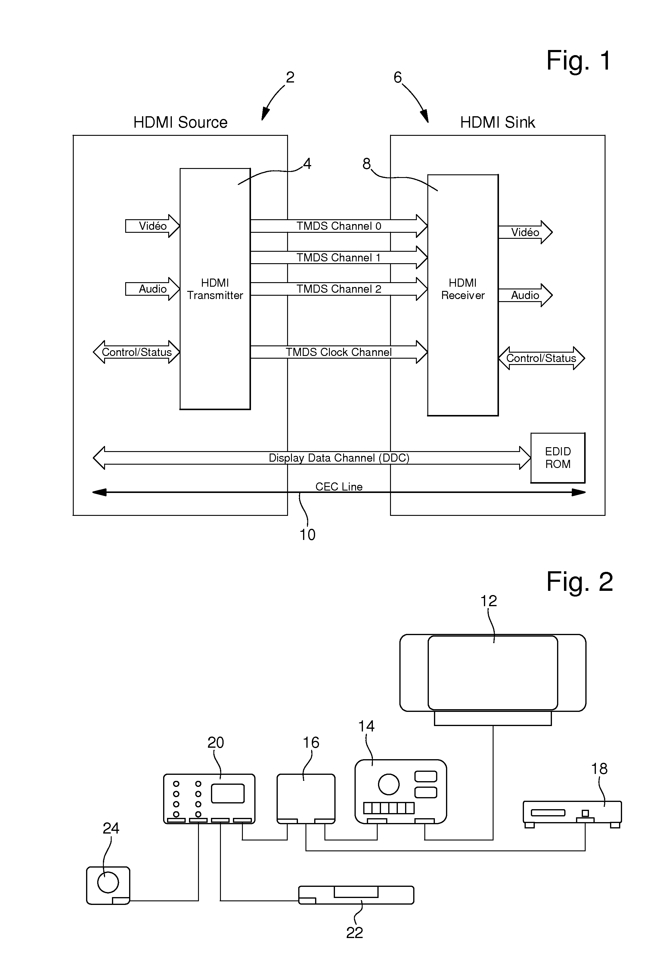 Installation or device with a high-definition multimedia interface