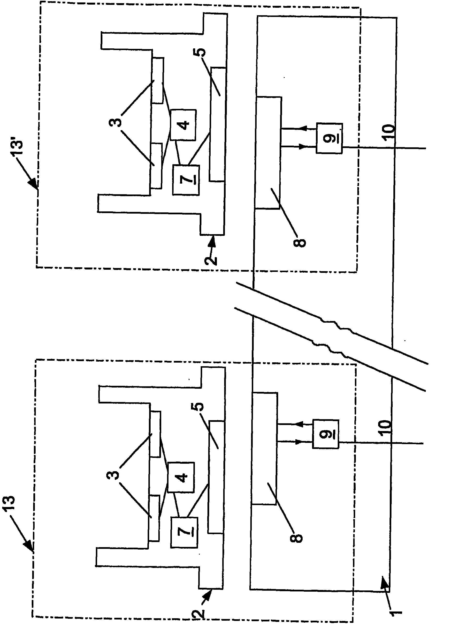Method for wireless data transmission between a measurement module and a transmission unit