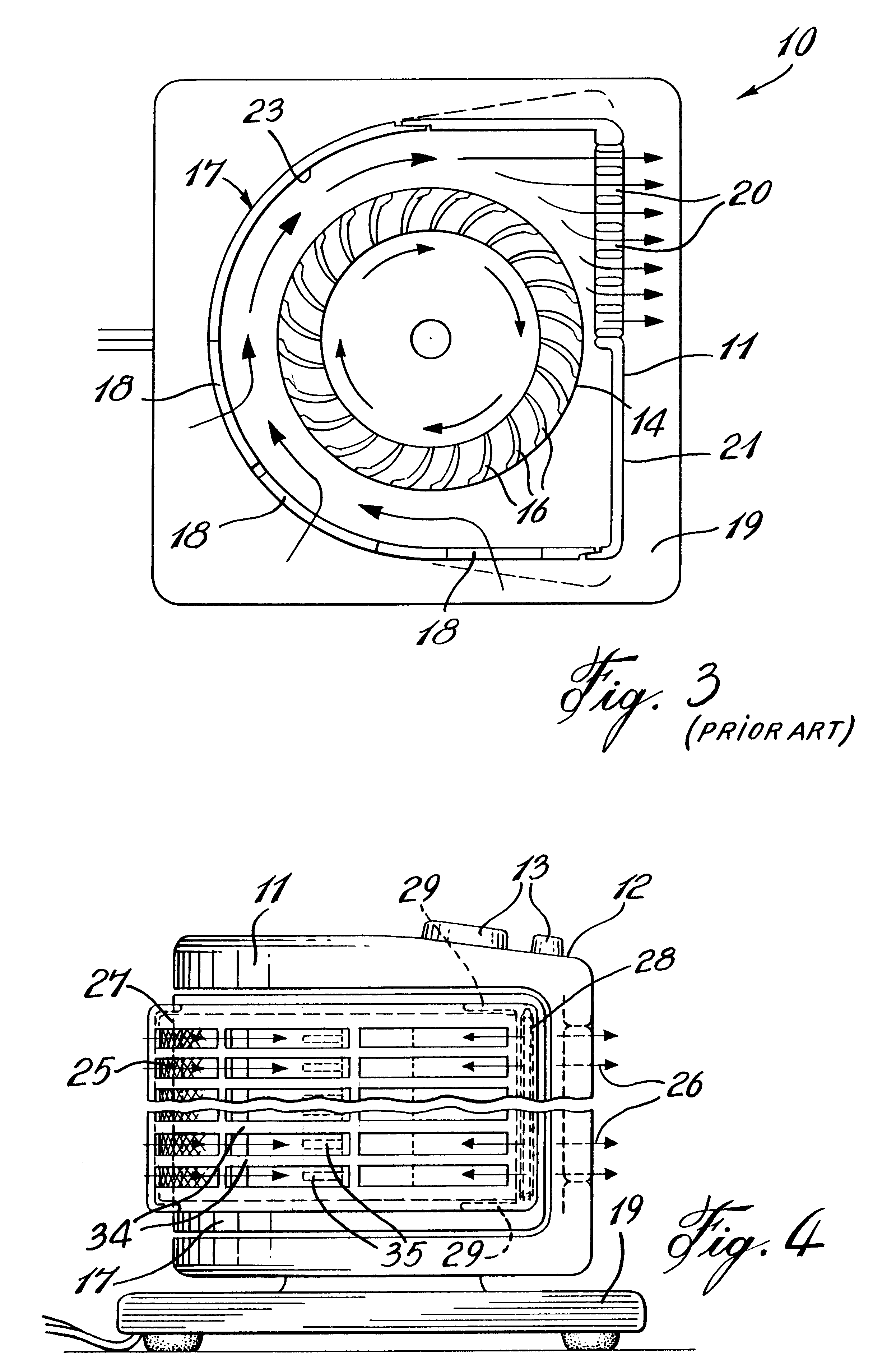 Air filter system for a vertical air blowing fan