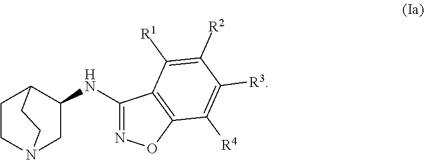 Aminobenzisoxazole compounds as agonists of α7-nicotinic acetylcholine receptors