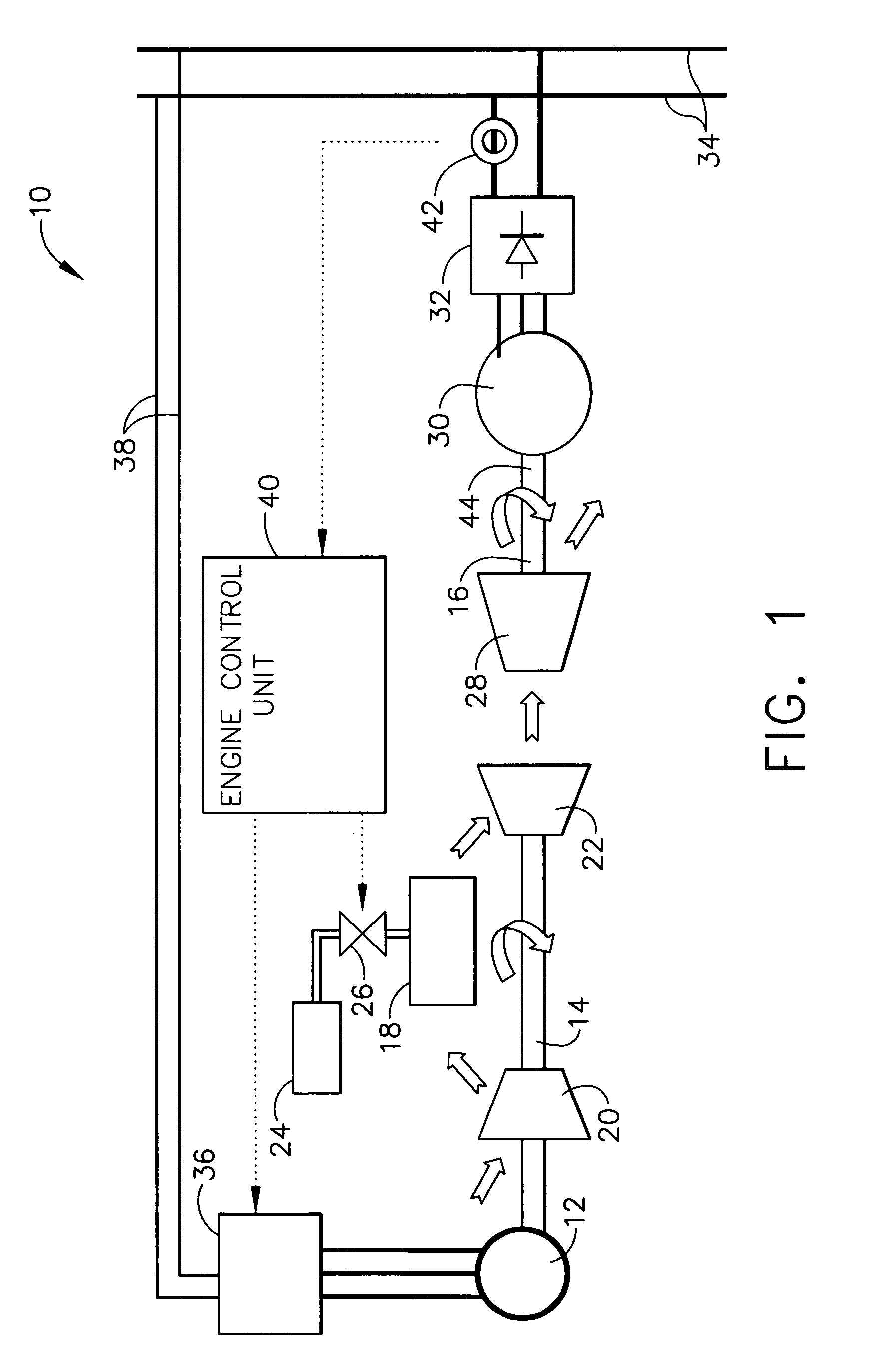 Starting and controlling speed of a two spool gas turbine engine