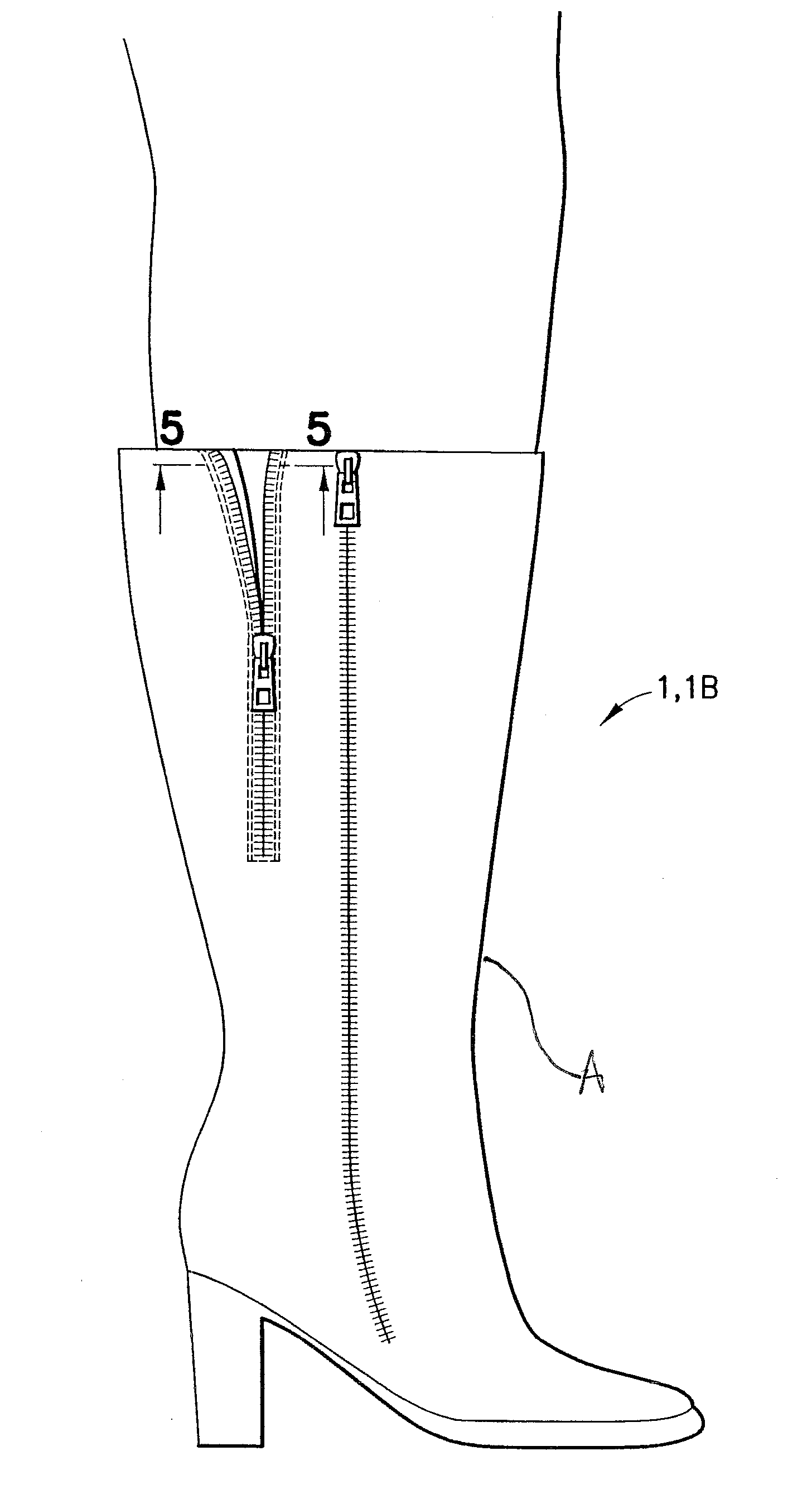 Dual zipper boot construction method and system