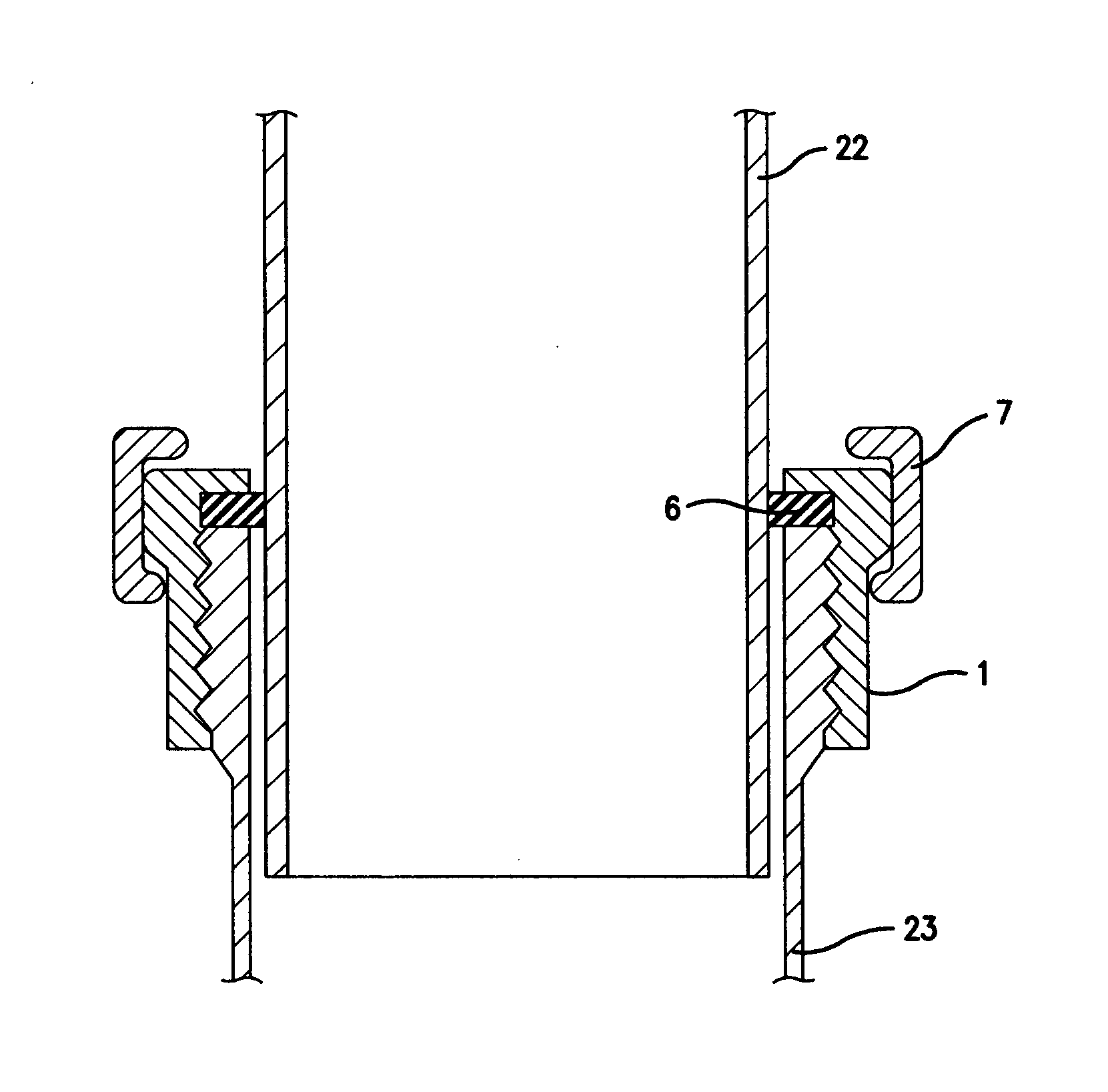 Slip joint with clamp