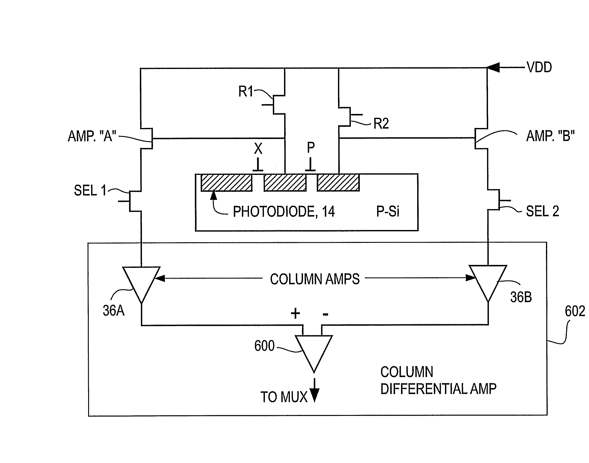 CMOS active pixel sensor with improved dynamic range and method of operation for object motion detection