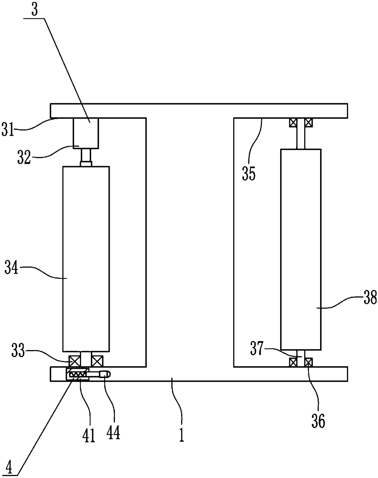 Carpet changing device for elevator carpet