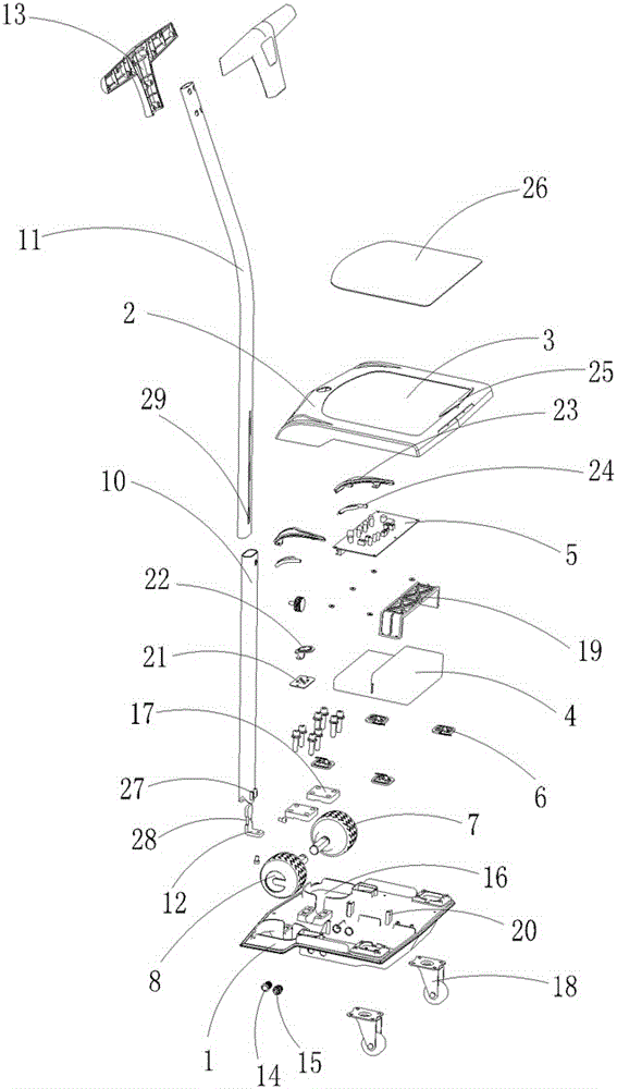 Hand electric scooter and operation method thereof