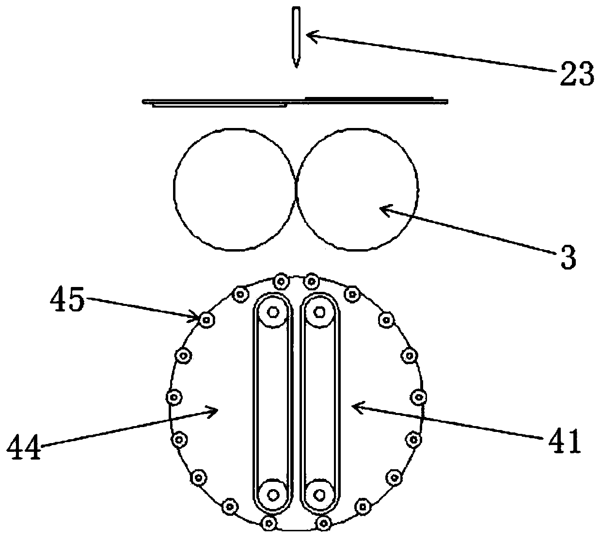 A lithium battery stacking device