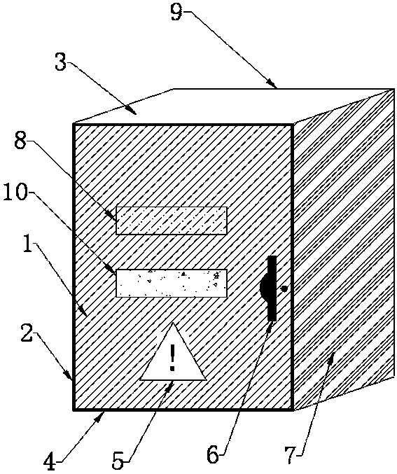 Electrical power cabinet used for mounting electrical device