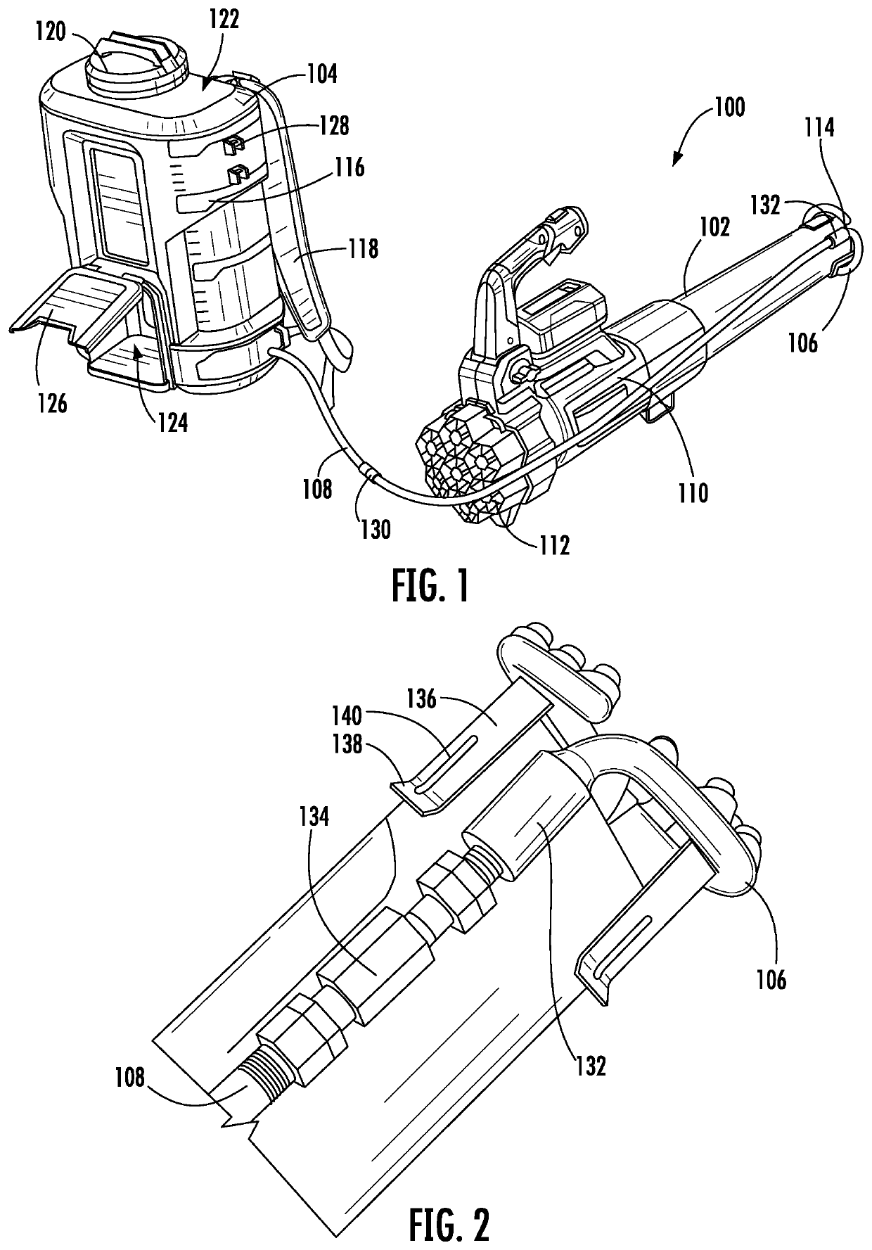 Fluid delivery systems for use with power tools