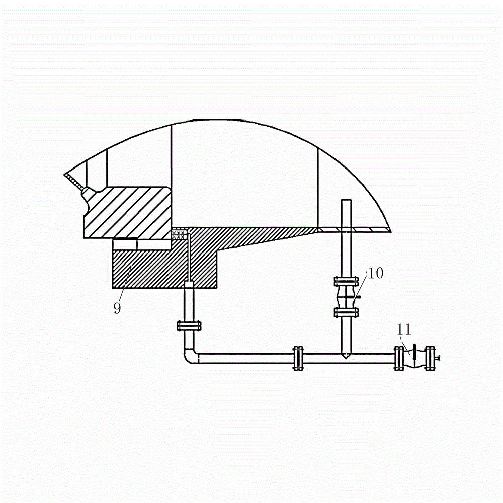 Quick-opening gate type external pressure air-tightness test tank