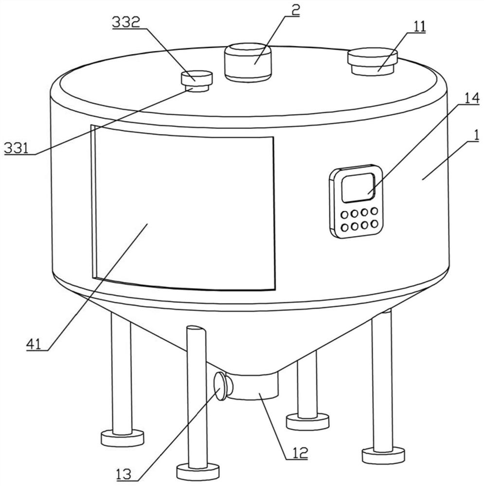 Processing device for dewaxing fluid