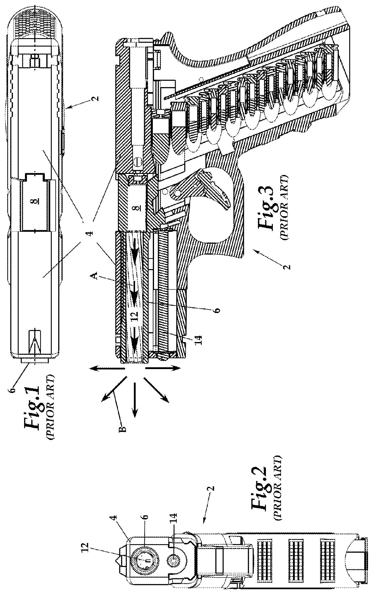 Muzzle brake with propelling nozzle for recoil control