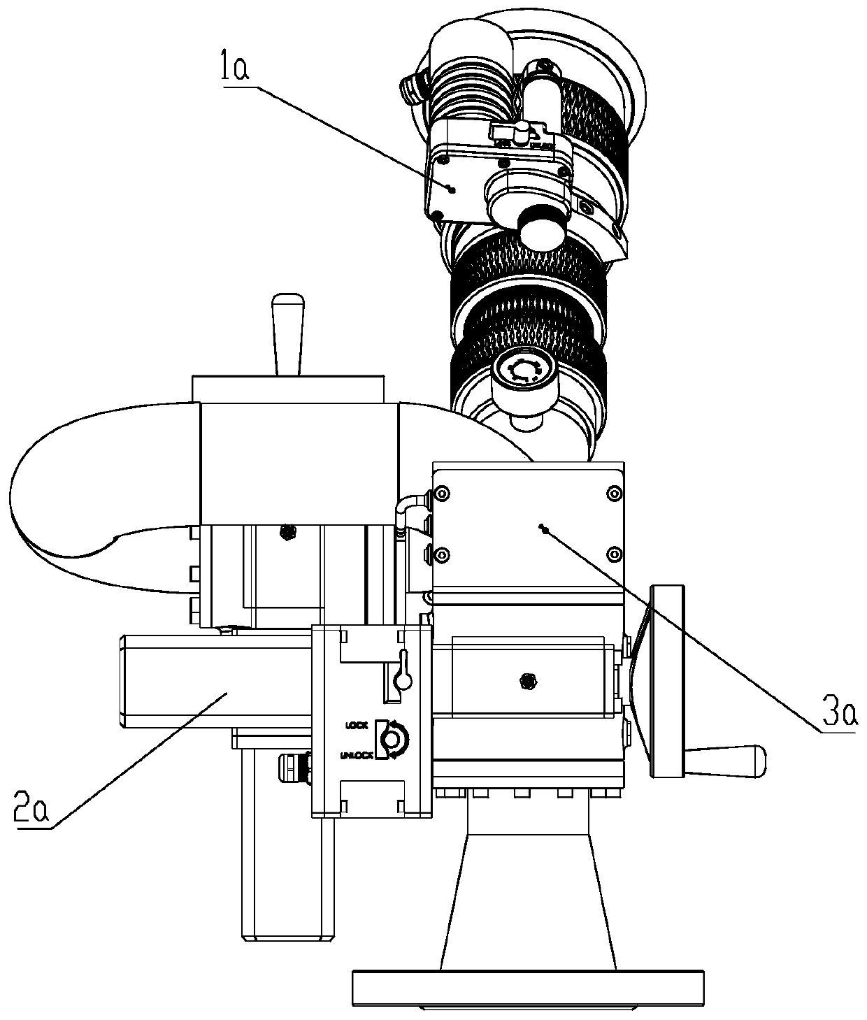 Convertible driving structure for fire-fighting jetting device