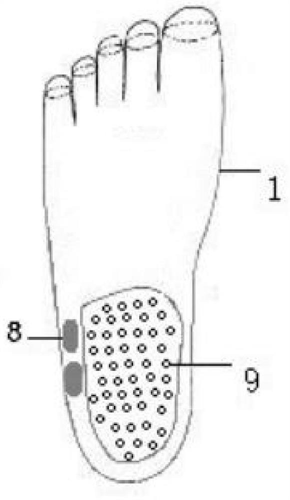 Wearable transcutaneous electrical nerve stimulation sock