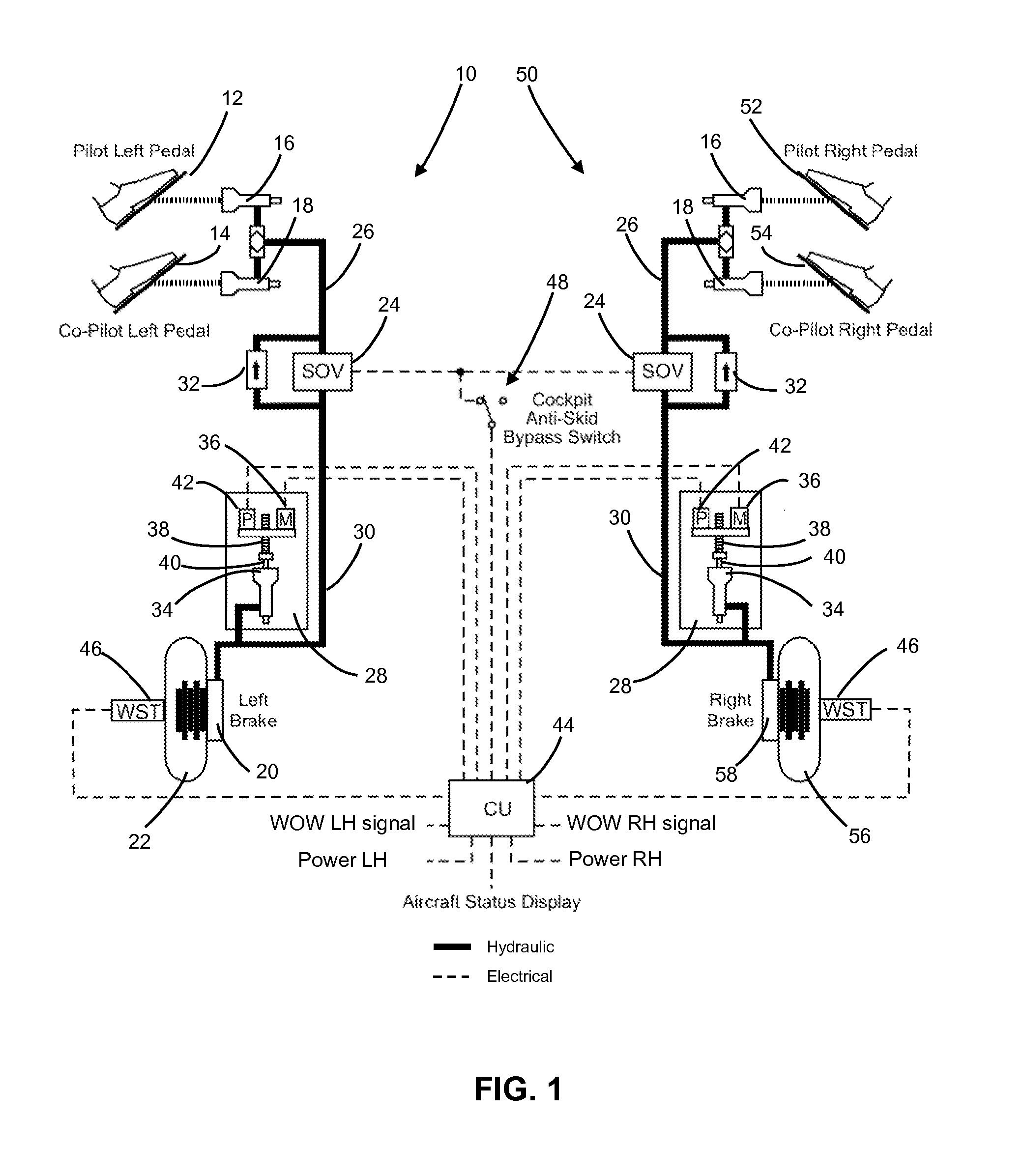 Braking system with linear actuator