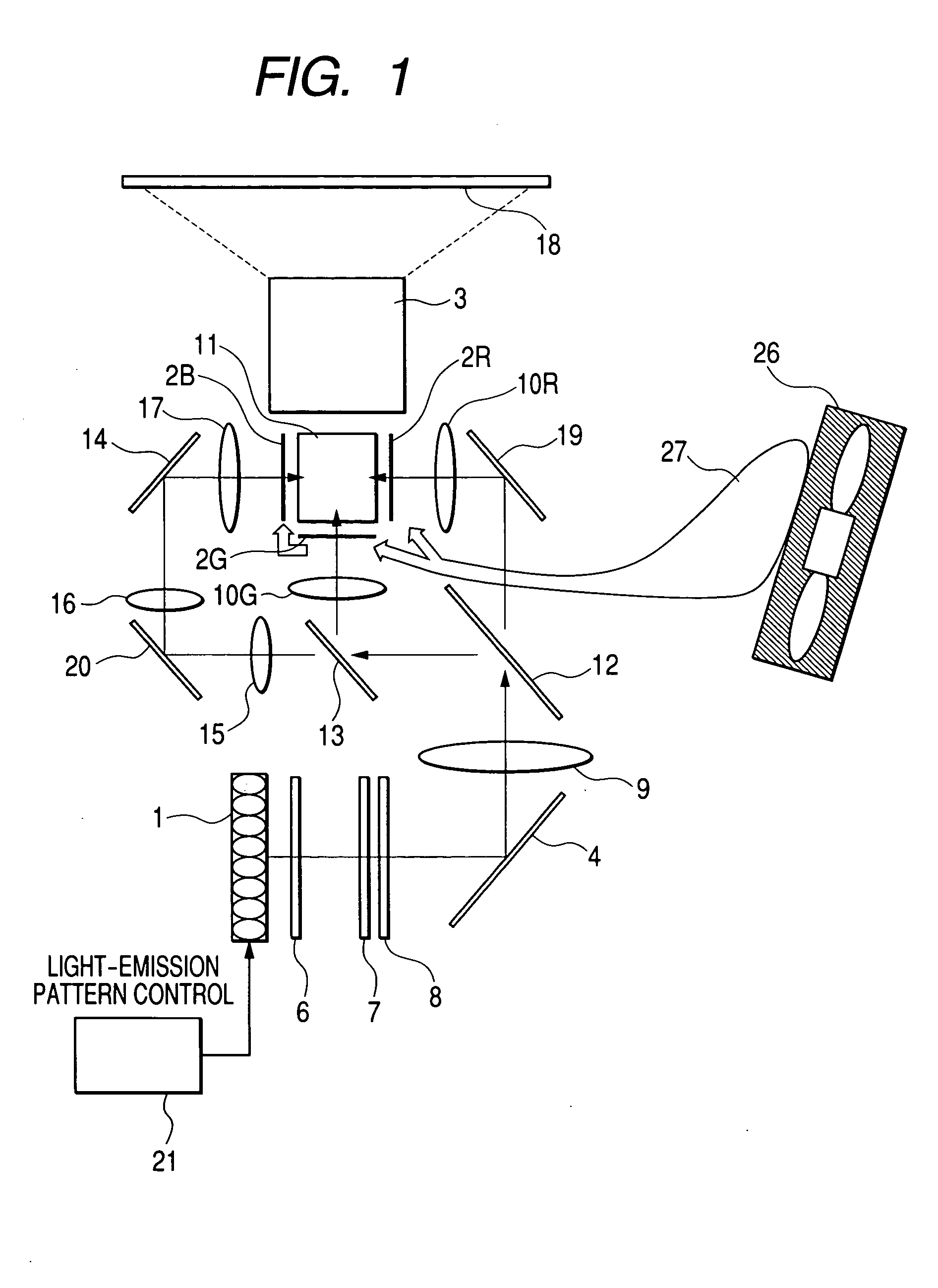 Projection-type image display apparatus