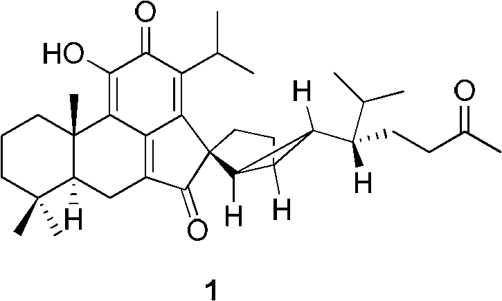Preparation method of tetracyclic terpene compound