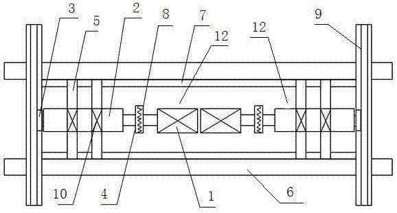 A railway inertial energy power generation device