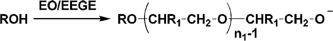 Chain-functionalized multi-level branched polyethylene glycol and synthesis method thereof