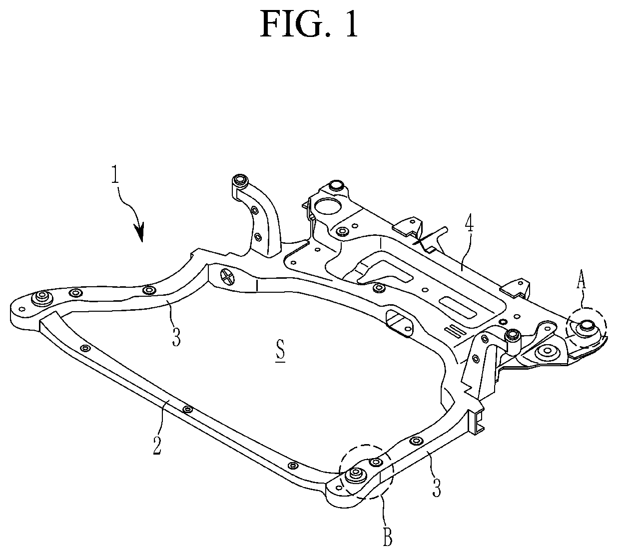 Sub-frame mounting structure