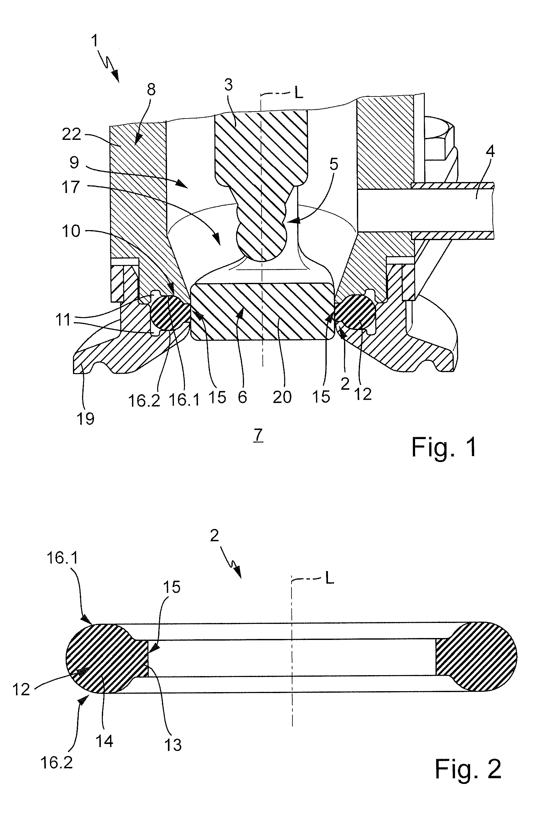 Sealing system and retractable assembly including such