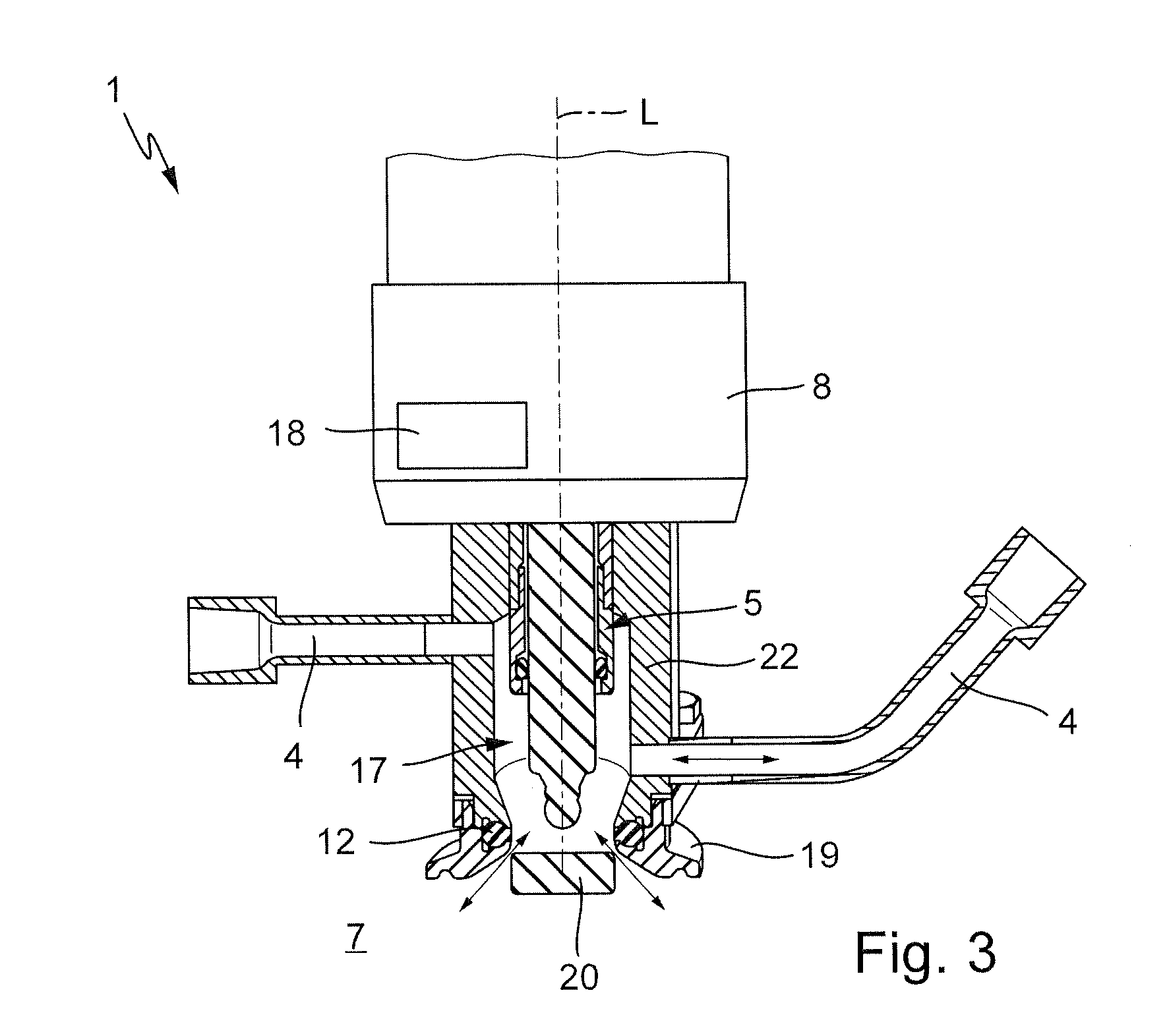 Sealing system and retractable assembly including such