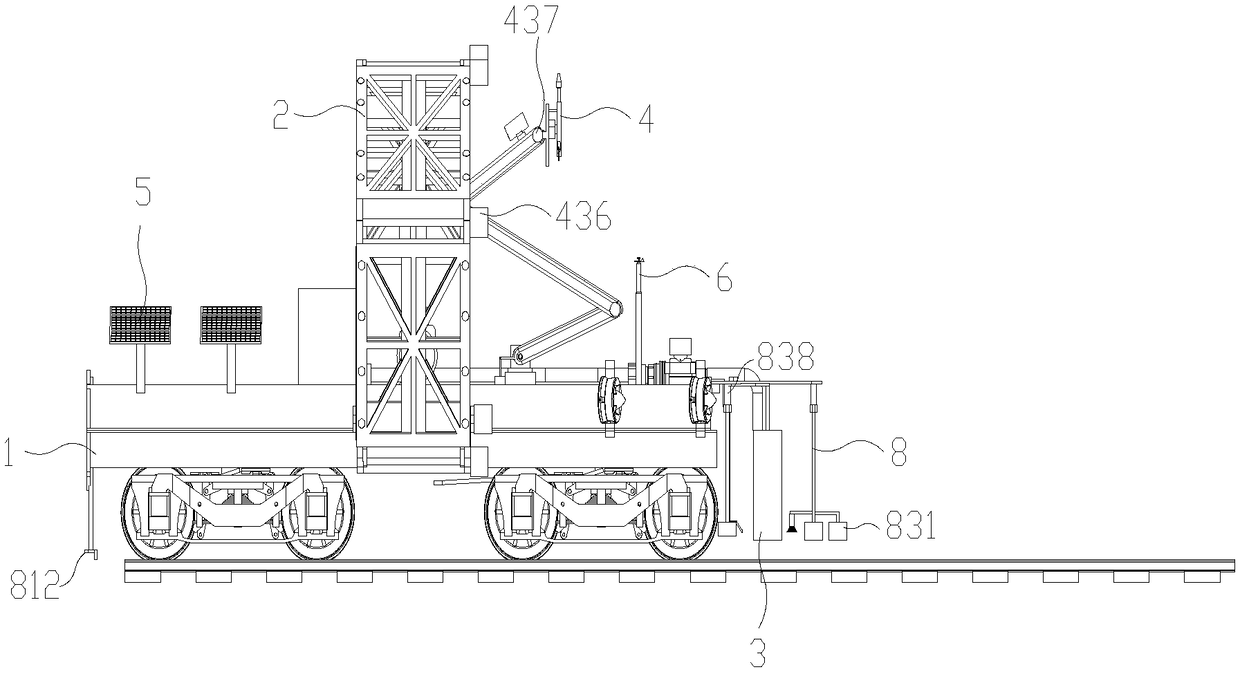 Multifunctional railway track and power supply cable cleaning robot and its working method