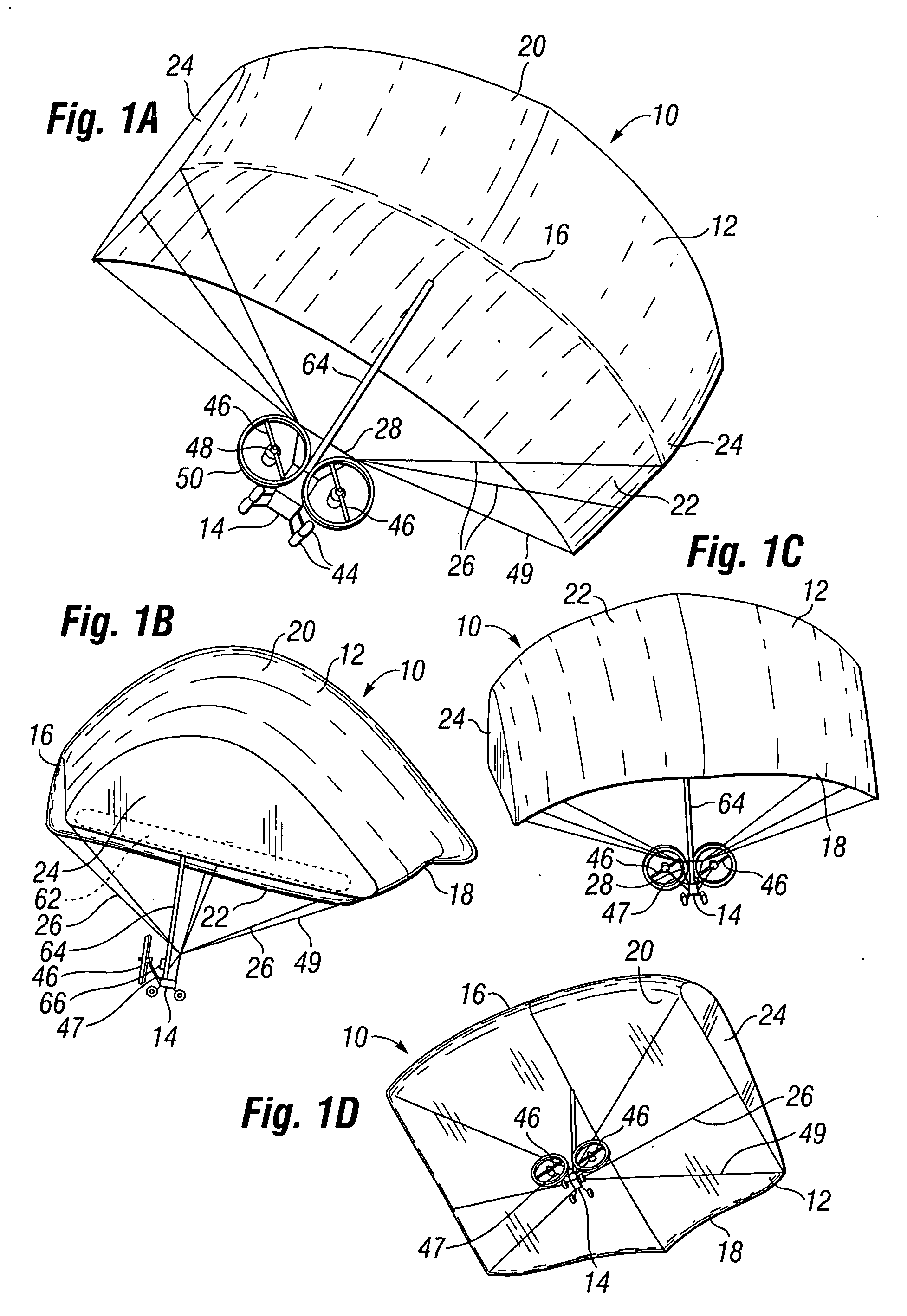 Inflatable wing flight vehicle