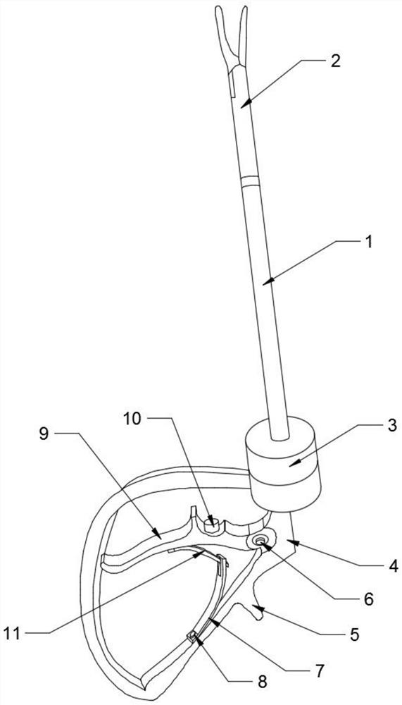 Gynecological hysteroscope polyp extirpating device