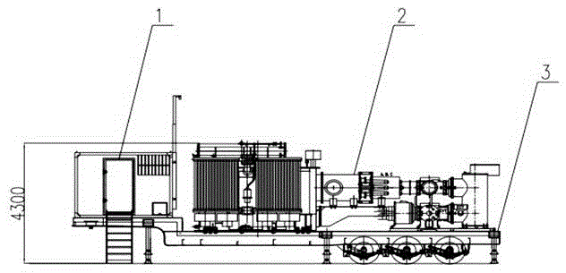 A compact fully enclosed mobile substation