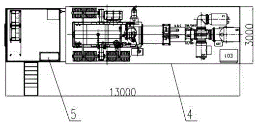 A compact fully enclosed mobile substation