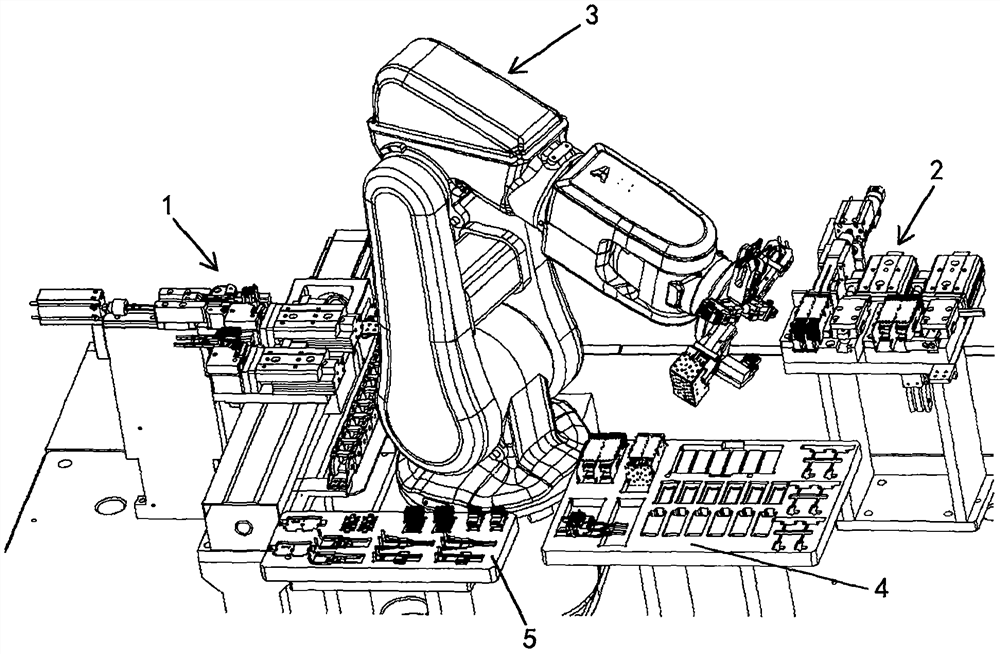 Robot assembly system and assembly method and robot for connector assembly