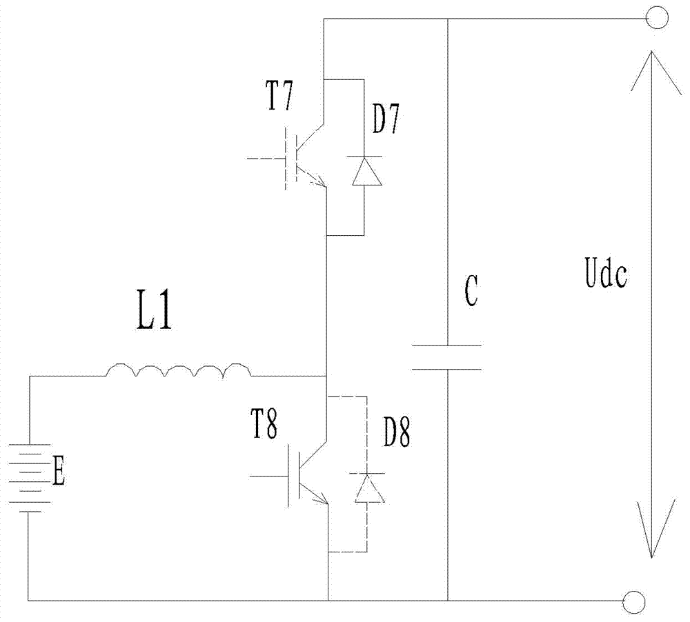 Motor controller having driving, charging and discharging functions