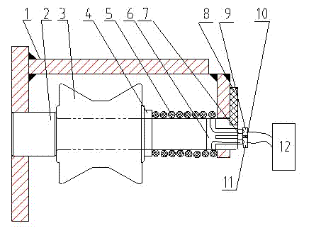 Filter press filter plate handle with braking function and braking method thereof