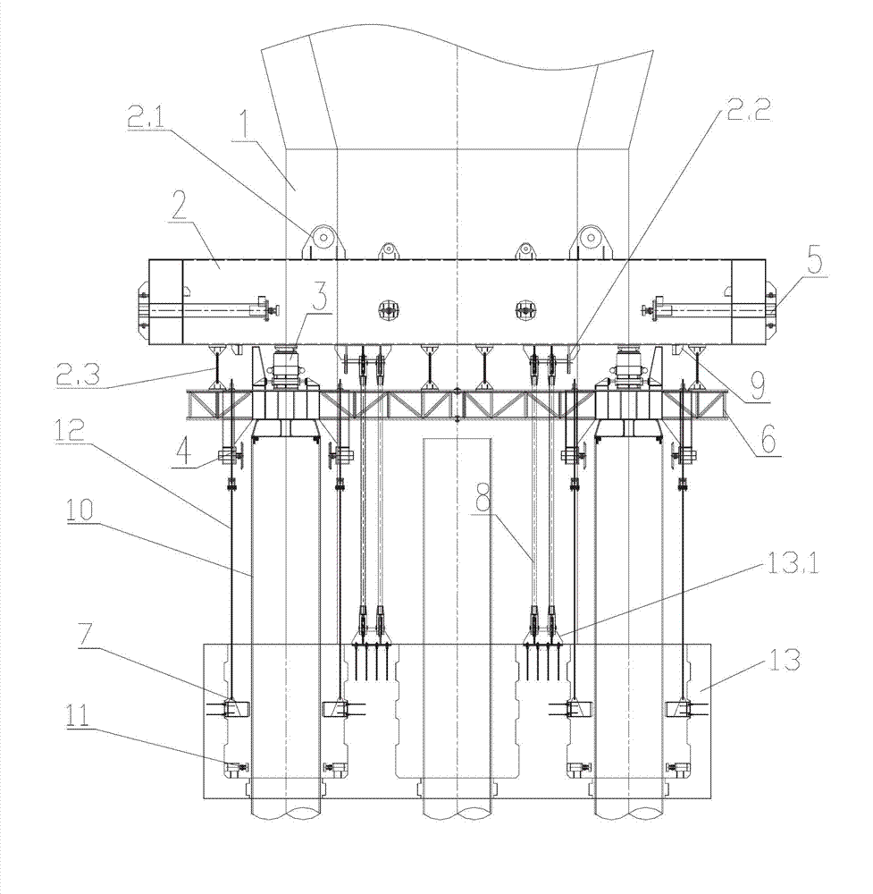 Prefabricated bridge abutment multifunctional lifting system and construction procedure thereof