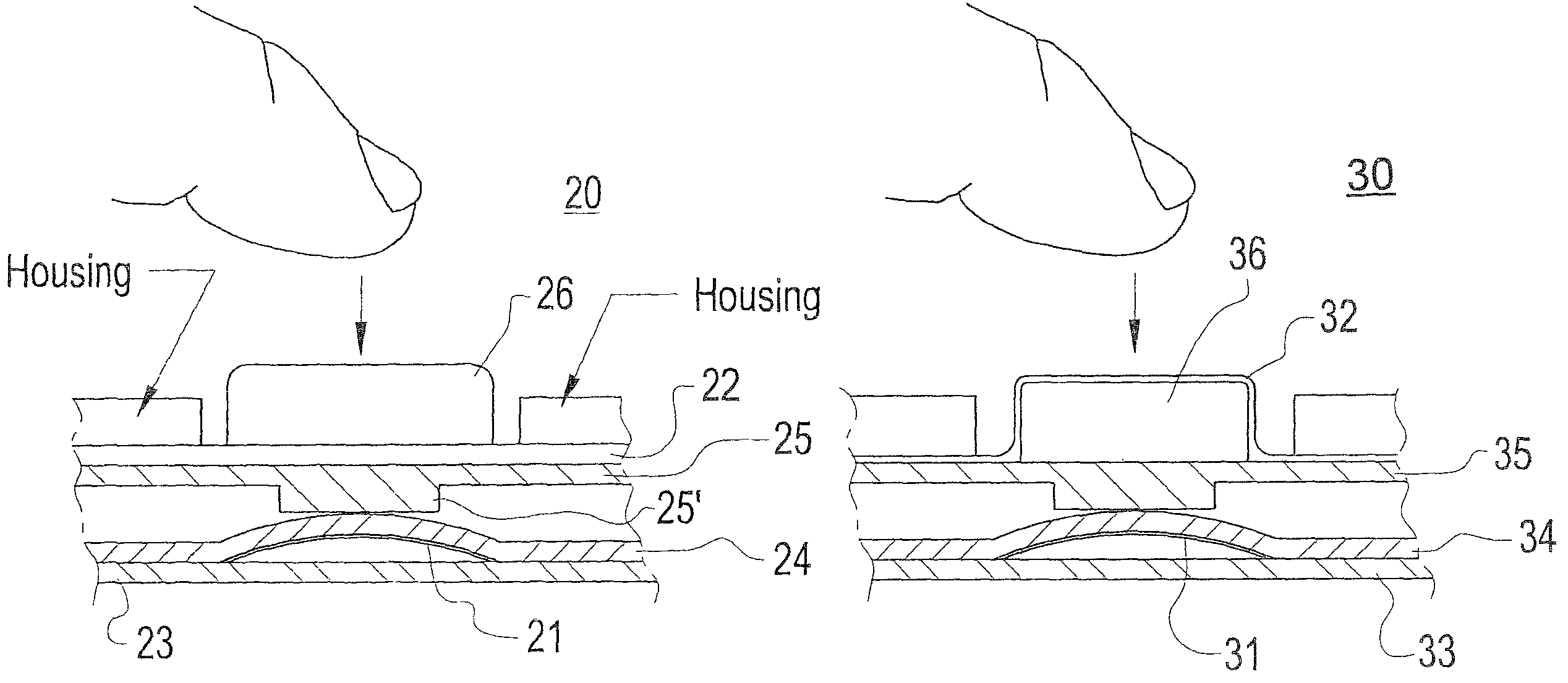 Input device and an electronic device comprising an input device