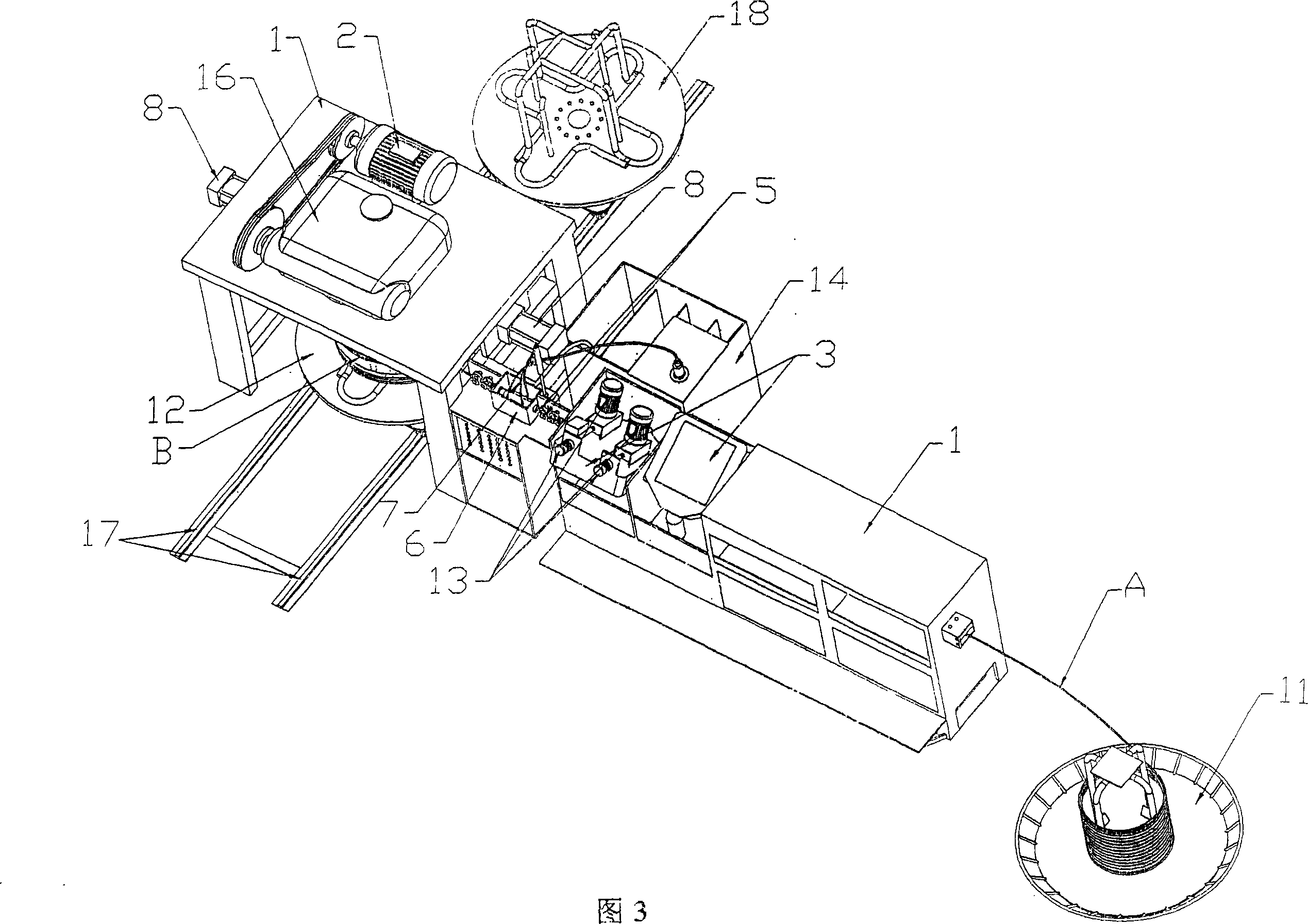 Iron wire rust cleaning-wire drawing combination apparatus and its working method