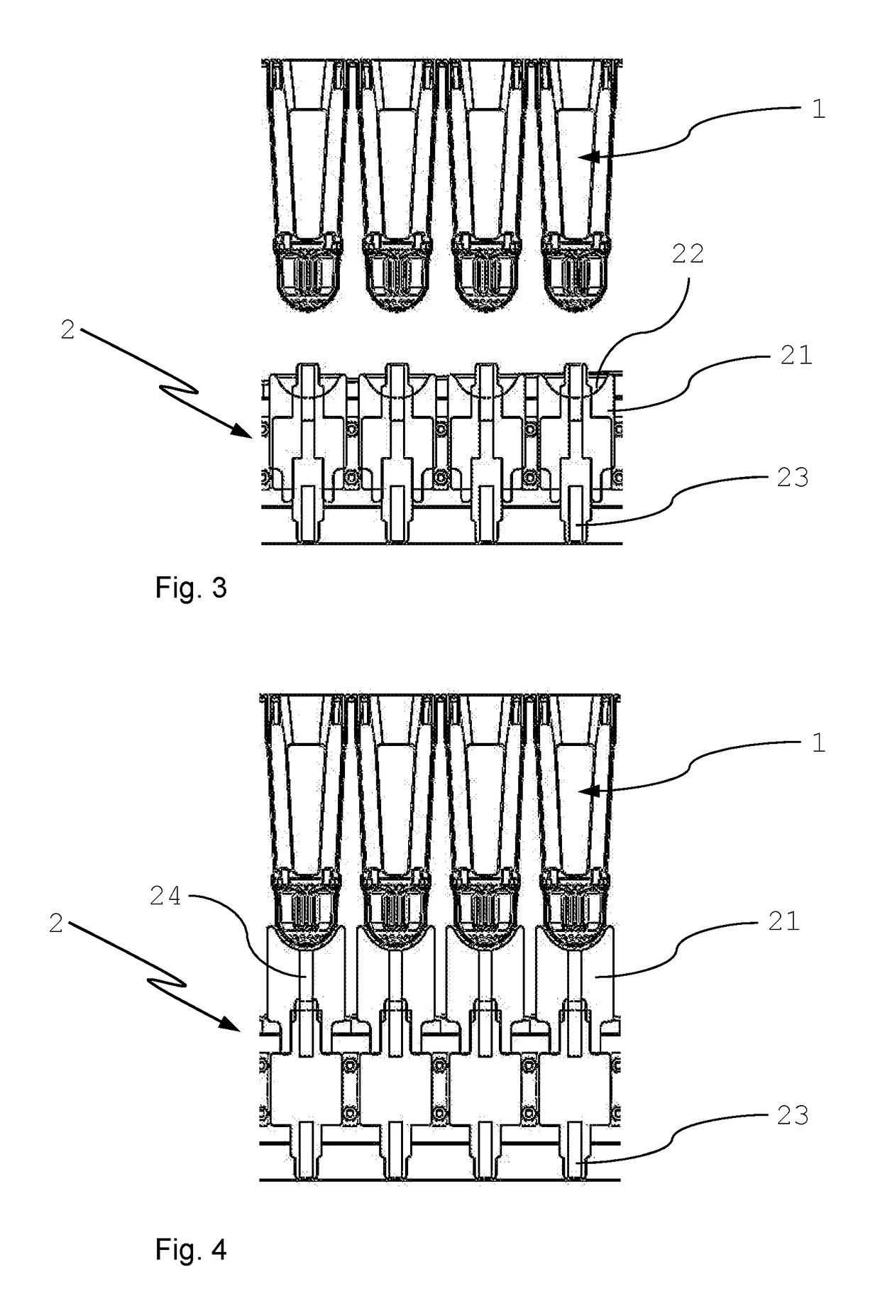 Method and system for removing a liquid from a container for accommodating an ophthalmic lens