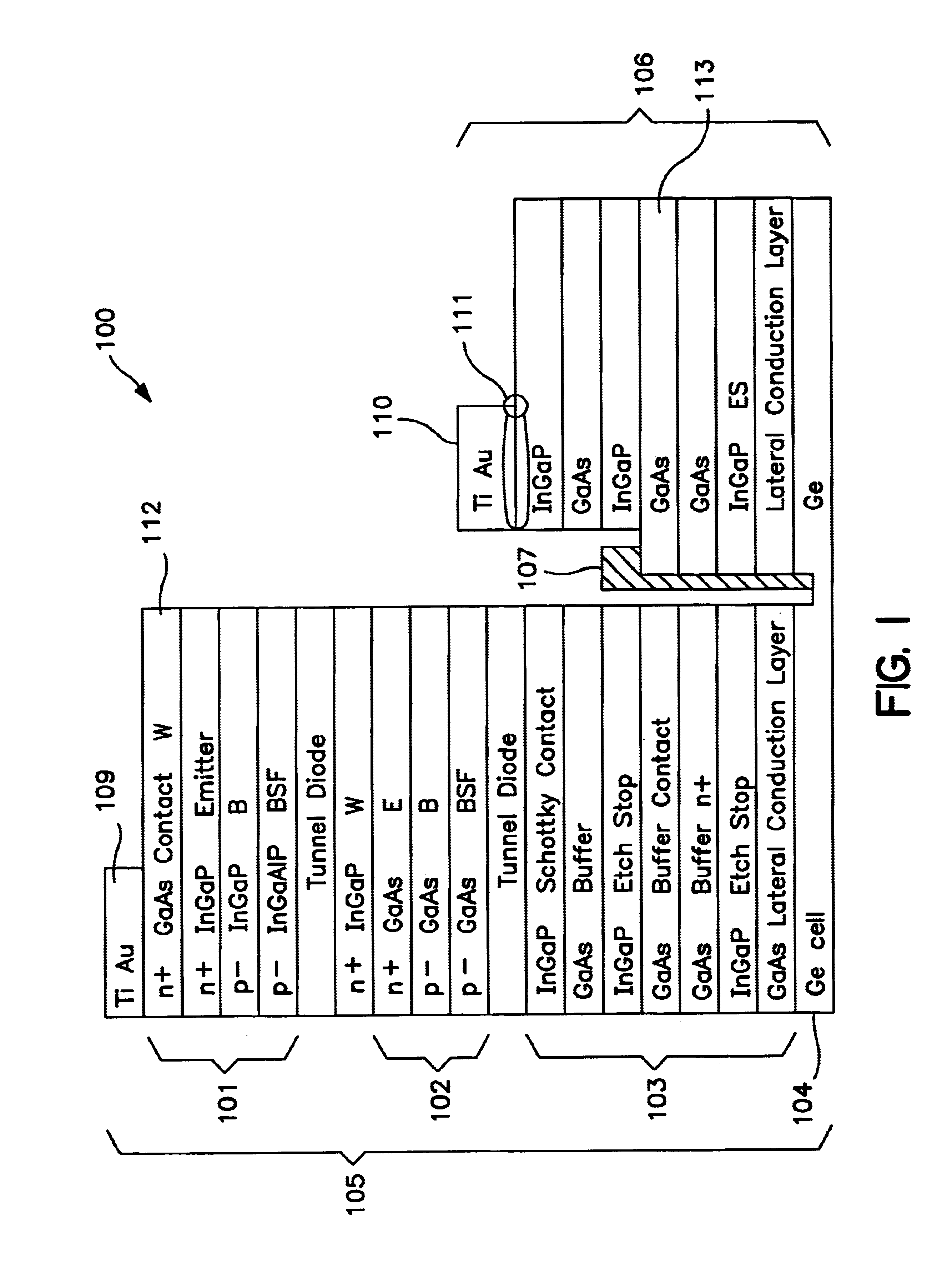 Apparatus and method for optimizing the efficiency of a bypass diode in multijunction solar cells
