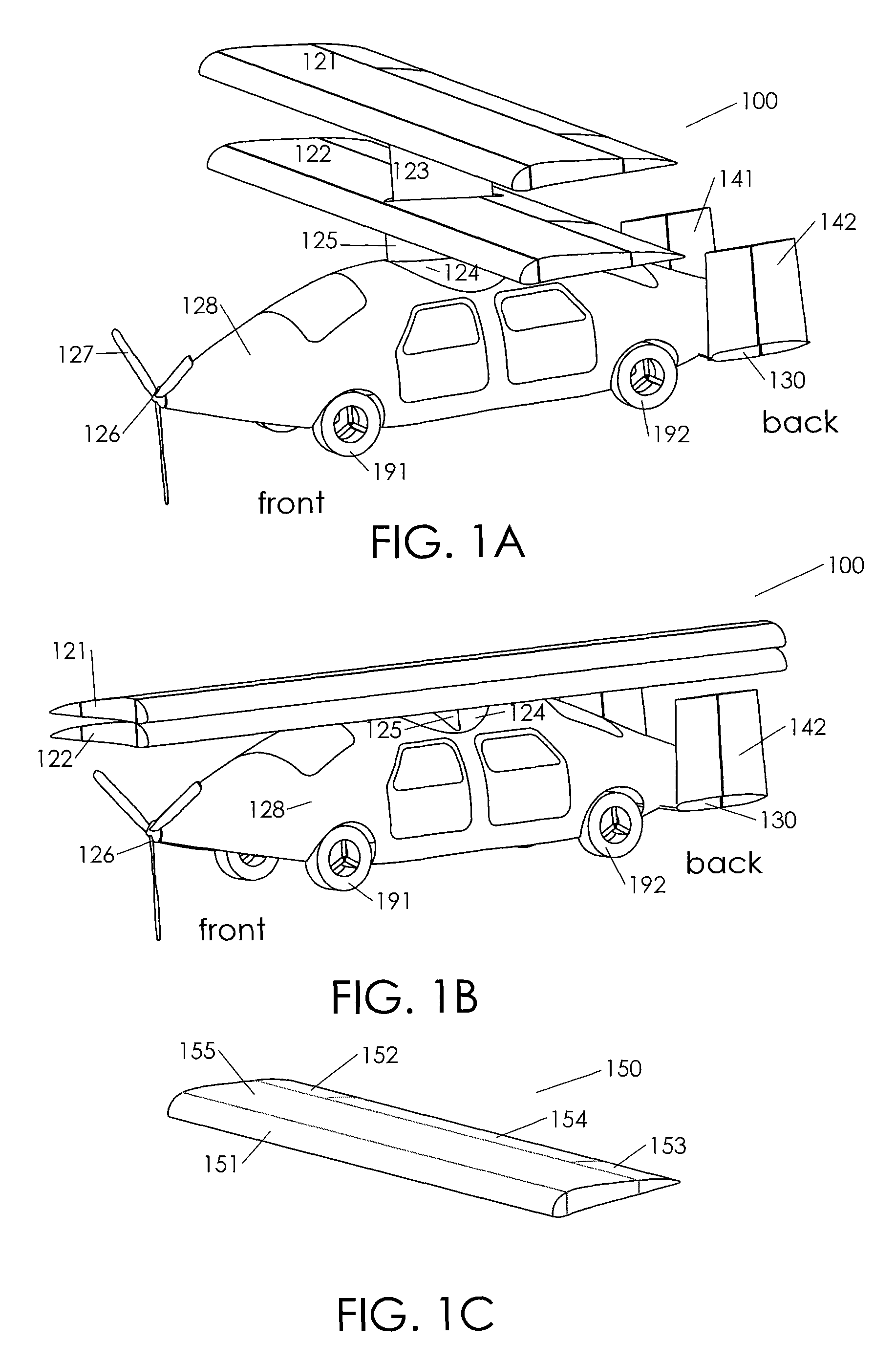 System and method for a flyable and roadable vehicle