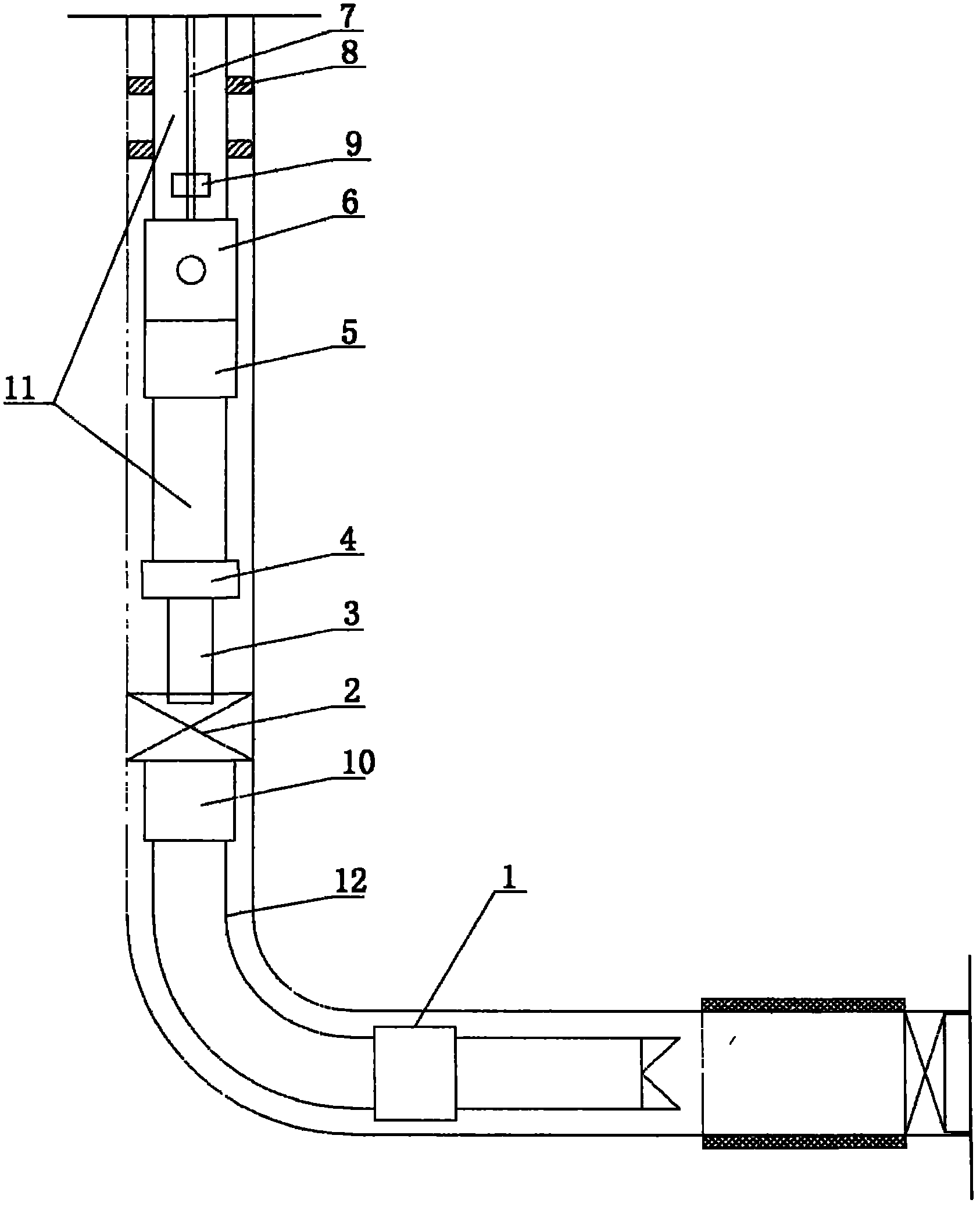 Ultra-viscous crude oil injection-production integrated technique tubular pile