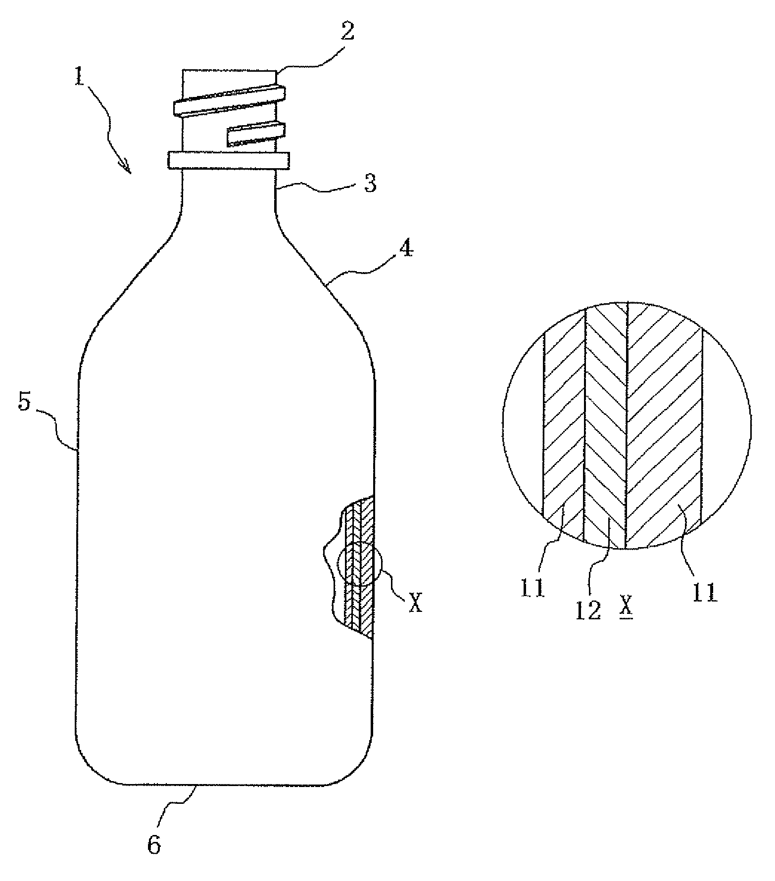 Synthetic resin container with high barrier properties