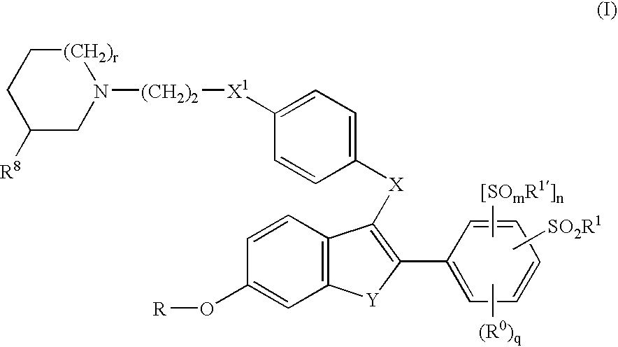 Selective estrogen receptor modulators containing a phenylsulfonyl group