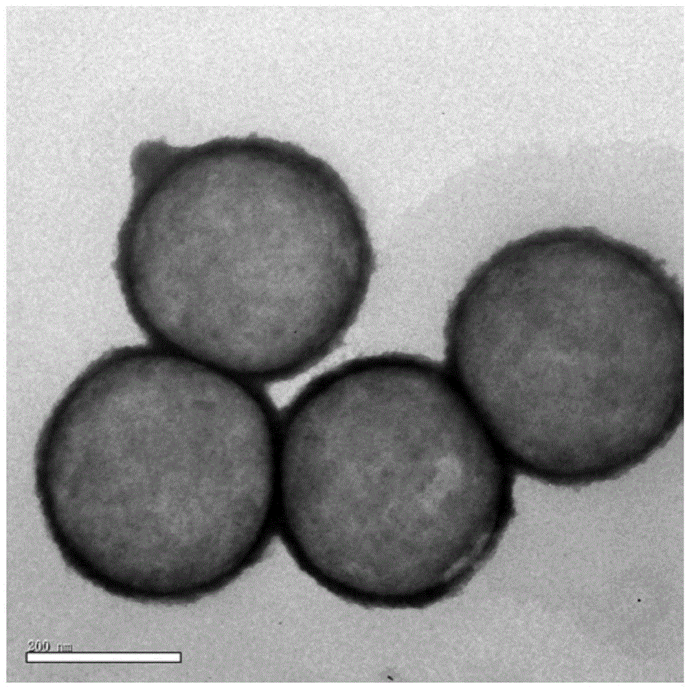 Method of preparing hollow mesoporous zirconium dioxide through sol-gel protective method