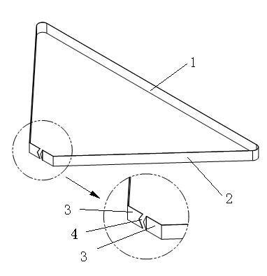 Intrusion type inverted titanium clips and use method thereof